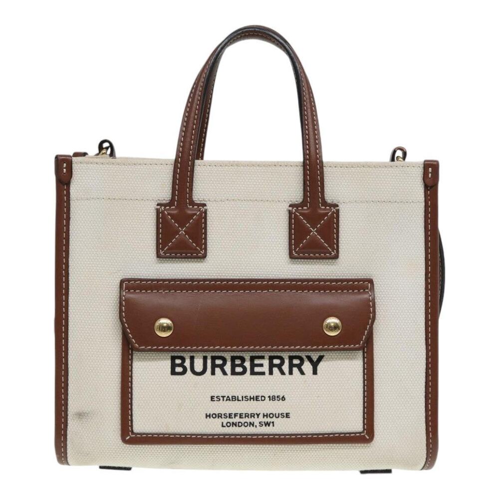 Burberry Leather Handbag Beige